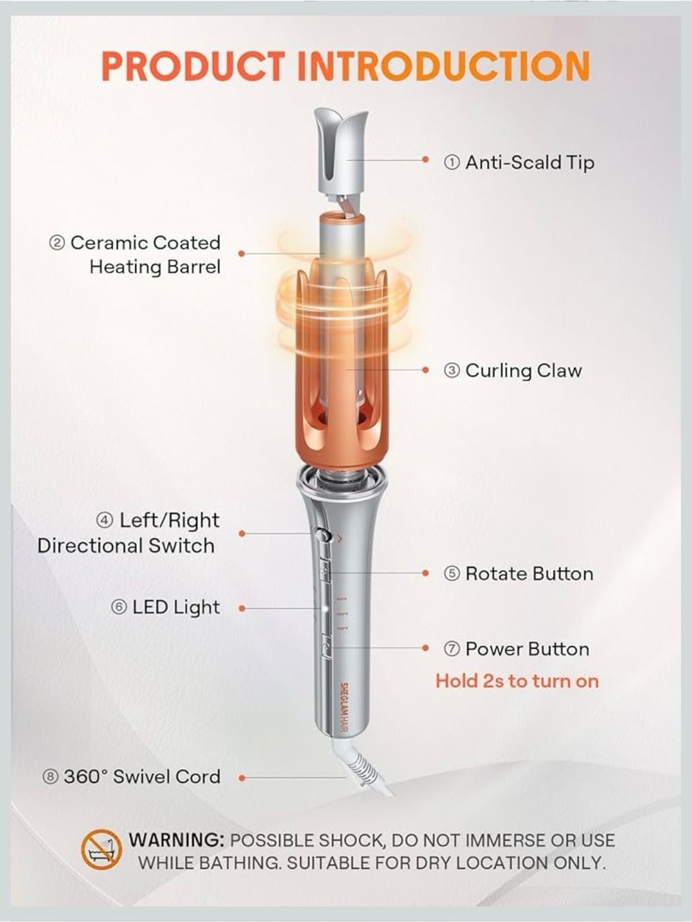 Rotating Curling Iron - Picture 2 of 5